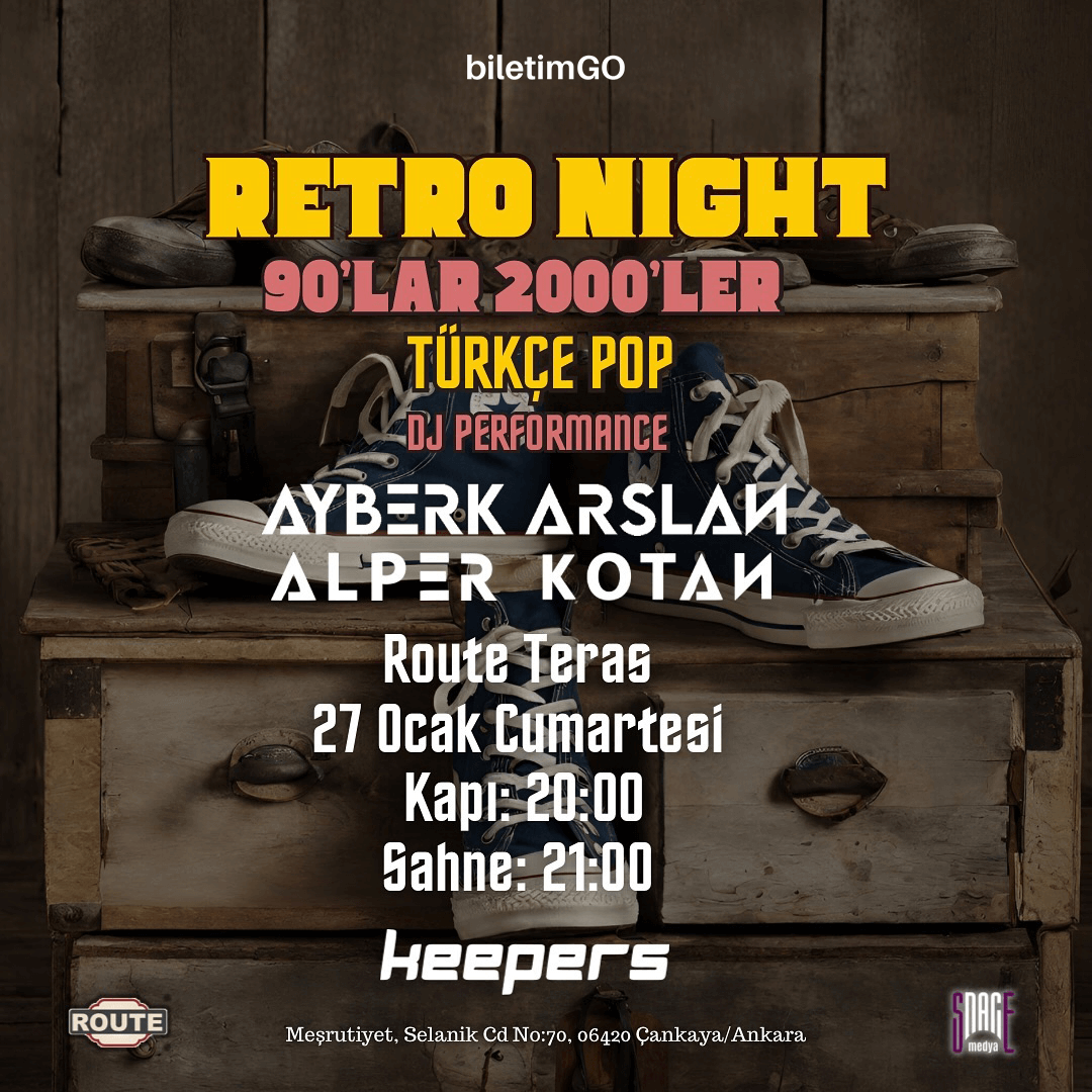 Retro Night: 90'lar 2000'ler Türkçe Pop